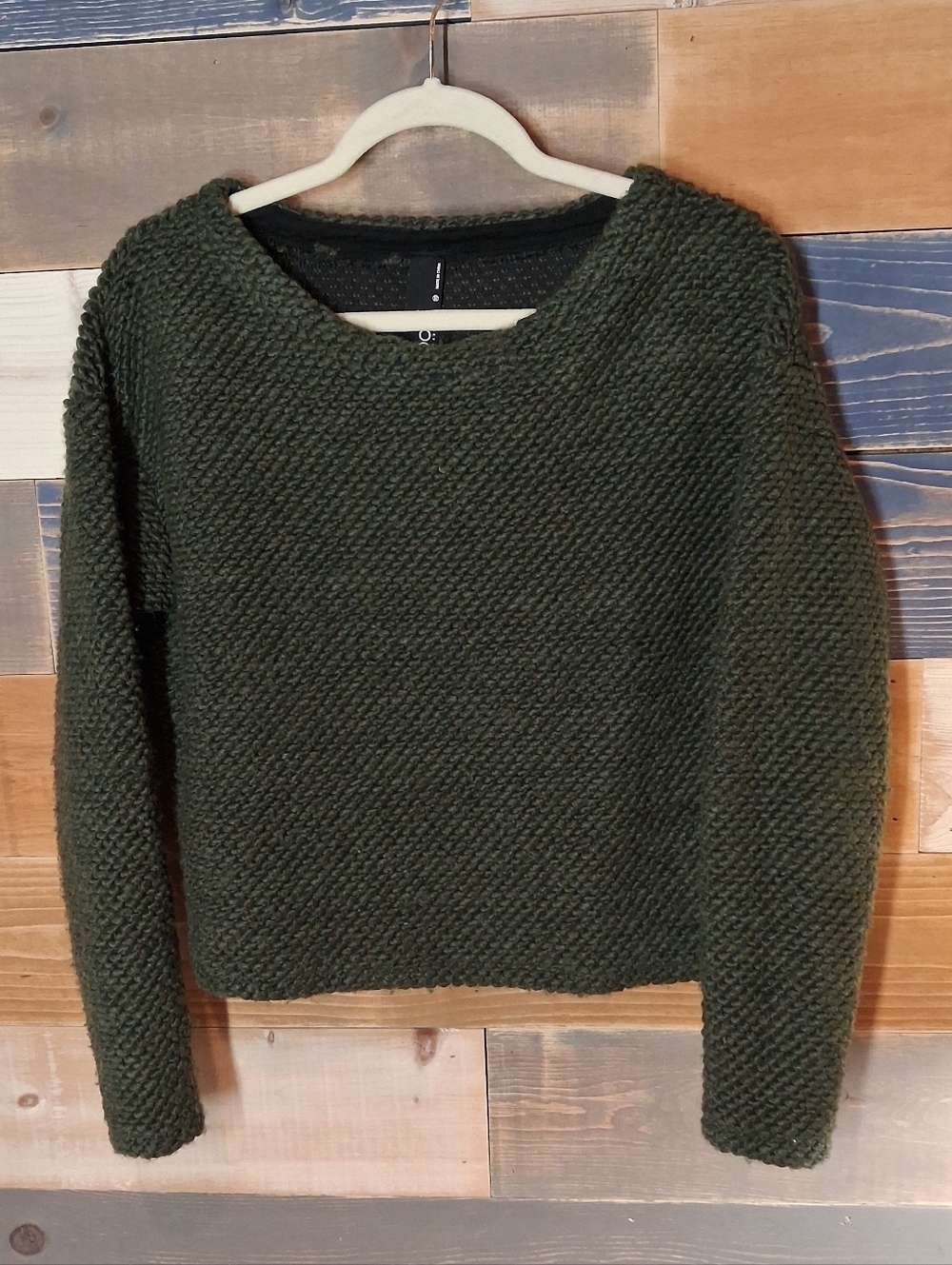 bobi Cropped Sweater XS Olive